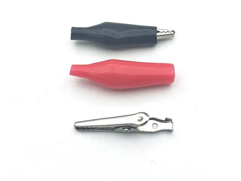 Тестовый зонд с зажимом типа Аллигатор 2000 шт. 35 мм черный + красный|probe test|probe clampprobe