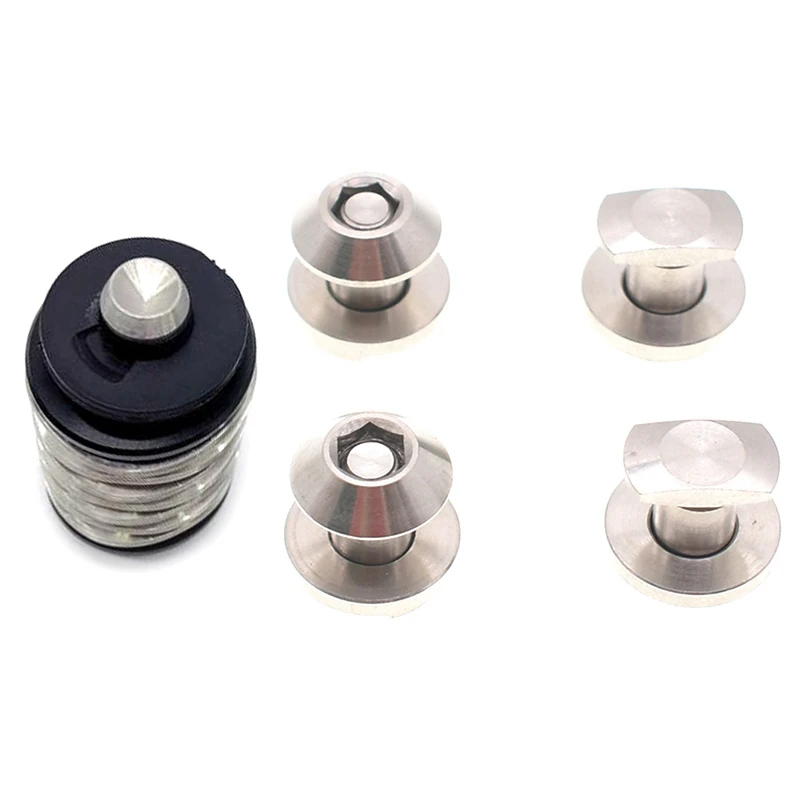 

5 комплектов велосипедных аксессуаров: 1 шт. пружинный задний амортизирующий титановый сплав для велосипеда и 4 серебряных болта для тормозн...