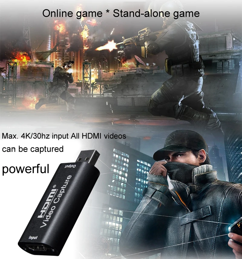 Карта видеозахвата Mimi HDMI адаптер для USB 2 0 коробка записи игр компьютера Youtube OBS и