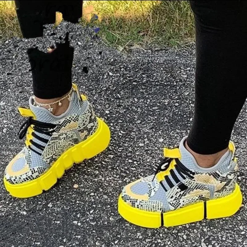 

Large Size Women's Single Shoes New Autumn and Winter Shoes Round Toe Strap Color Matching Hip-Hop Punk Style Platform Sneakers
