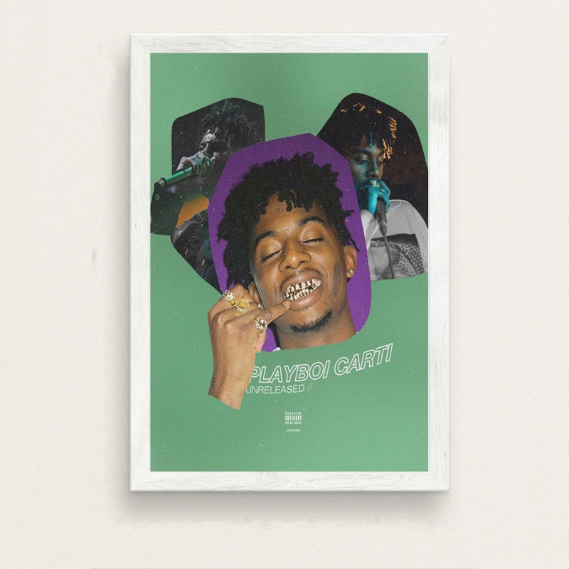 Плакаты и принты Playboi Carti из магнолии в стиле хип-хоп Картина на холсте картины