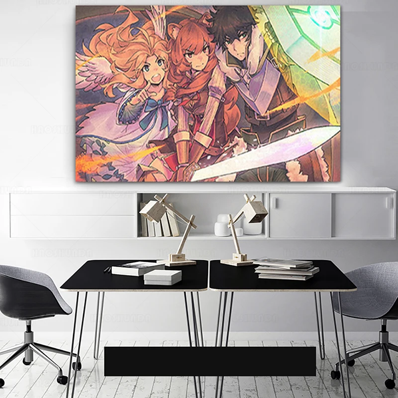 Постер The Rising of the Shield Hero художественное украшение на стену принты с рамкой