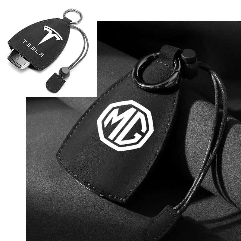 

1pcs Leather Car Key Fob Case Cover Protector Bag for Mazda Cx-5 2 4 5 6 7 8 Cx5 Cx3 Cx30 626 2010 2020 Rx8 2021 Car Accessories