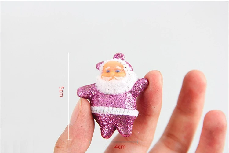 18pcs Мини Санта Клаус Подвески DIY Ёлочные украшения висячие украшения Новогодний подарок Новогодние украшения для дома