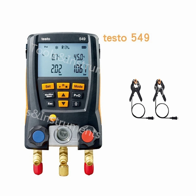 Testo 549 0560 0550 с температурными плоскогубцами цифровой манометр для холодильного