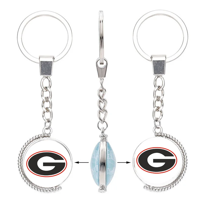 Брелки в стиле Джорджии с подвесками бульдоги спортивный браслет университета