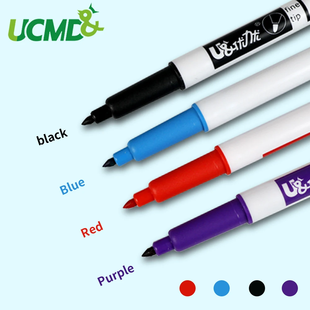 4 шт./лот цветная магнитная ручка для рисования черные красные синие маркеры