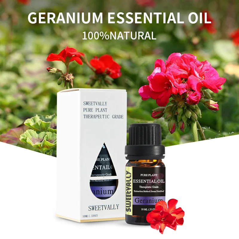 Распылители для ароматерапии Sweetvally чистые эфирные масла из герани органический