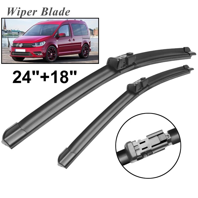 

Okowiper RHD & LHD Front Wiper Blades For Volkswagen Caddy 2015 - 2018 Windshield Windscreen VW Front Window 24"+18"