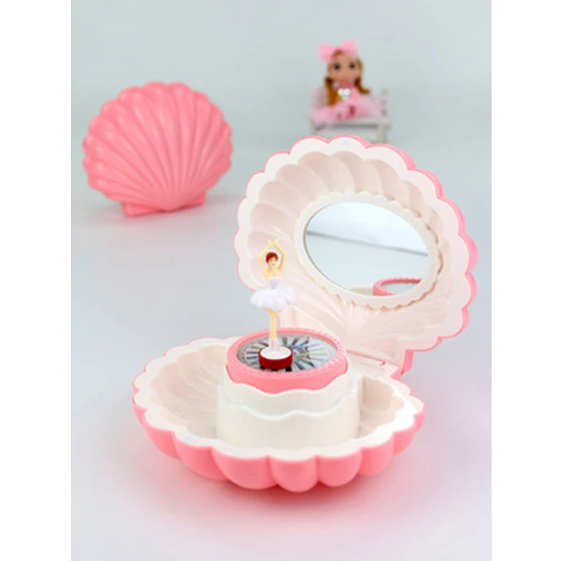 

Relieve Stress Seashell Music Box Dancing Princess Daughter Girlfriend Birthday Gift Coax Kids to Sleep Toys Pleasant Lullaby