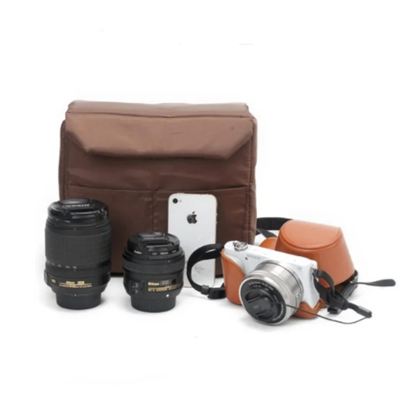 SCIONE Профессиональный DSLR Холщовая Сумка для камеры фотография дорожная сумка