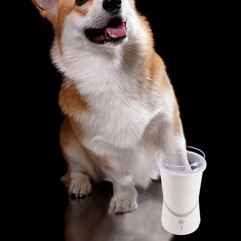 Собака приспособление для очистки лап чашки Портативный ПЭТ быстро мыть грязные