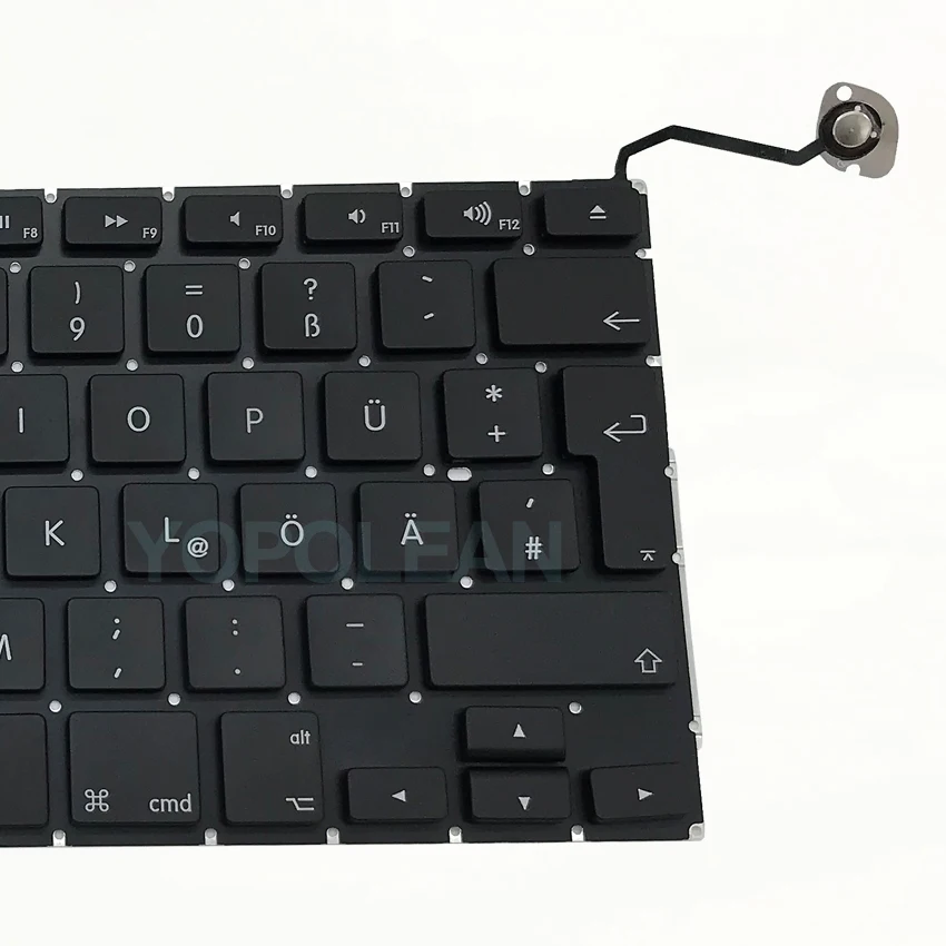 3 шт./лот новая немецкая клавиатура с подсветкой для Macbook Pro 15 дюймов A1286 2009 2010 2011 2012