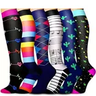 Компрессионные гольфы до колена для бега, подходят для беременных, отеков, диабета, варикозного расширения вен, спортивные носки для бега на открытом воздухе