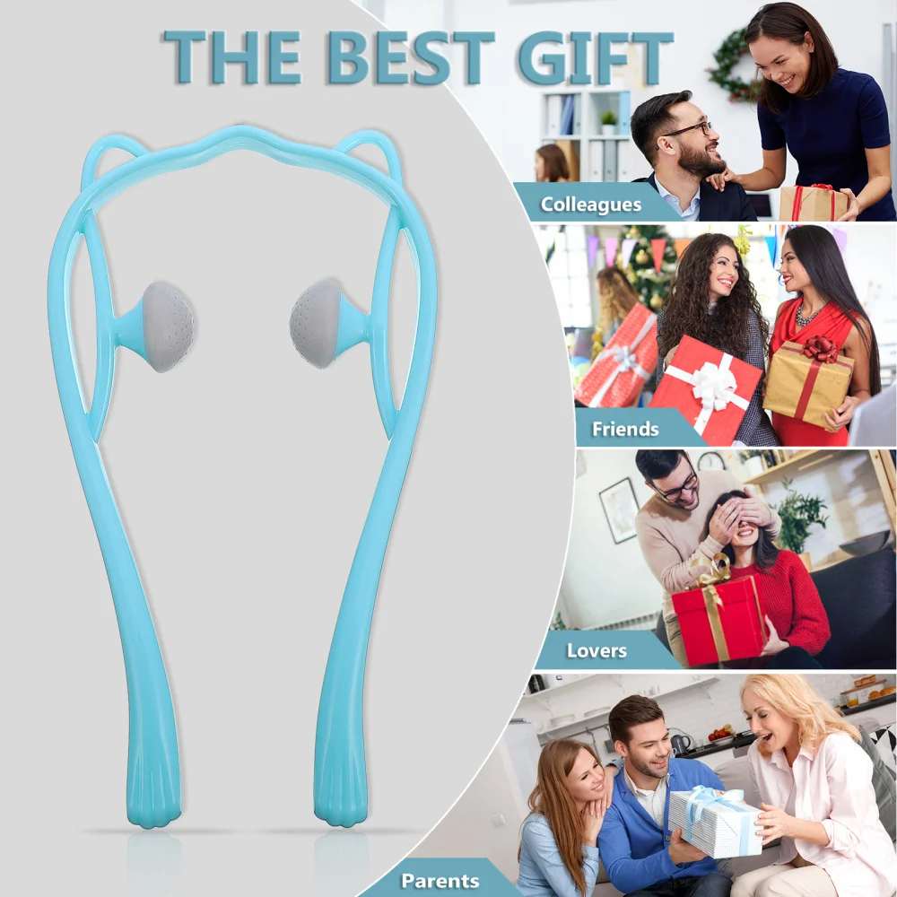 

1Pc Handheld Neck Shoulder Massager Pain Relief Neck Tool Neck Massager