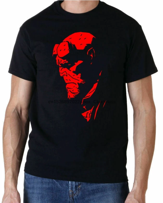 Классная футболка в стиле супергероев хеллбоя | Мужская одежда