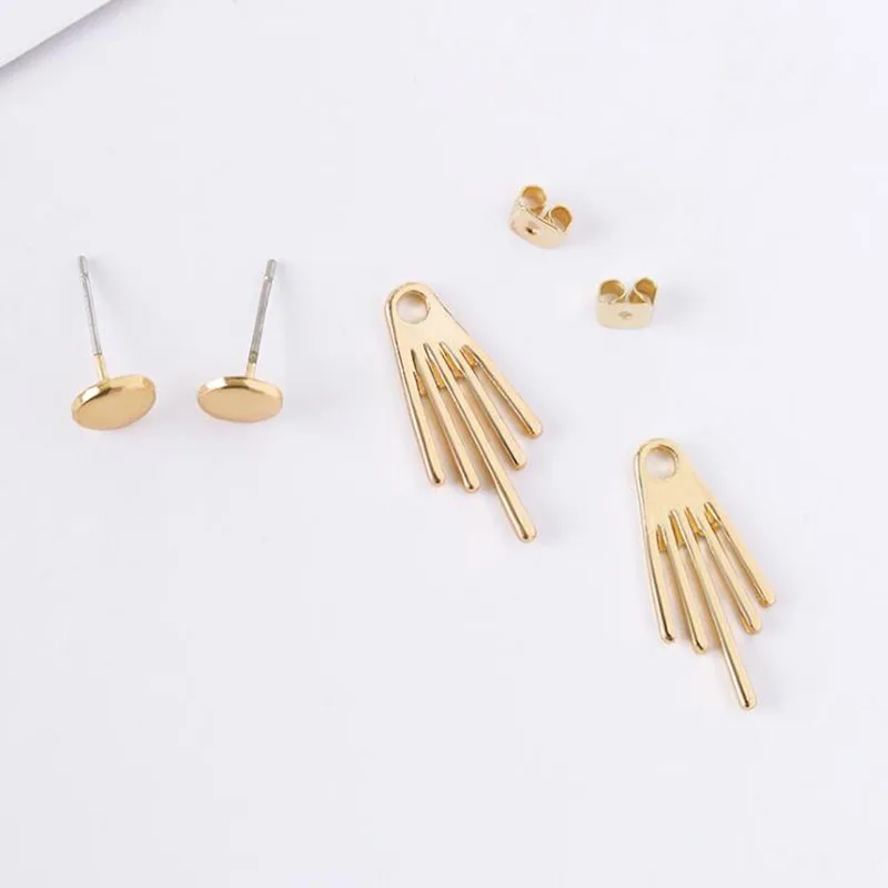 

EM083 Personality Retro Geometry Round Rhinestone Alloy Drop Earrings Simple Accessories Wholesale