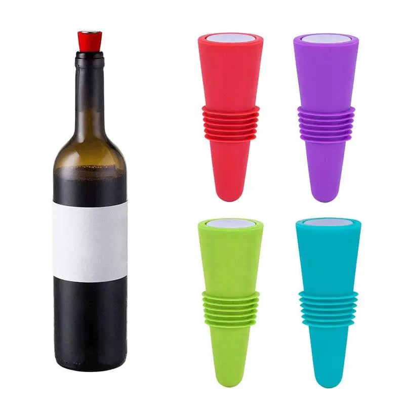 Силиконовые Красное вино пробкой мульти Функция бутылки пробки расширения