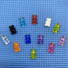 Новинка; 10 шт. имитация небольшой смолы Цвет конфеты Цвет желе Цвет медведь серьги, серьги, серьги-гвоздики, кулон, аксессуары для изготовления украшений своими руками