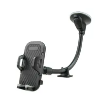 Mobile Phone Holder for Car Windshield Long Arm Cellphone Mount with One Button Design Anti-Skid Base Car Holder for iPhone