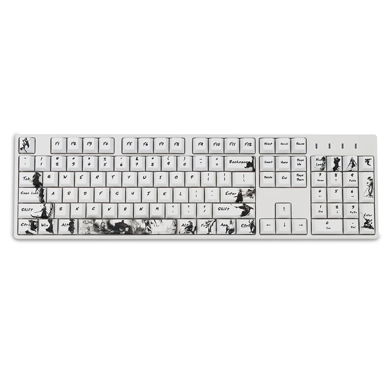 

Five sides Dye-subbed PBT Keycap 108 Keys Cherry Profile Keycaps For MX Switches keyboard Knight errant key cap