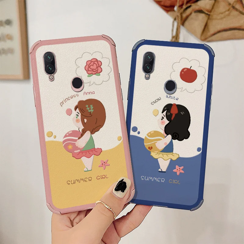

Swimming Girl Phone Case For Xiaomi Redmi Note 7 7Pro Pro Liquid Silicone Cover