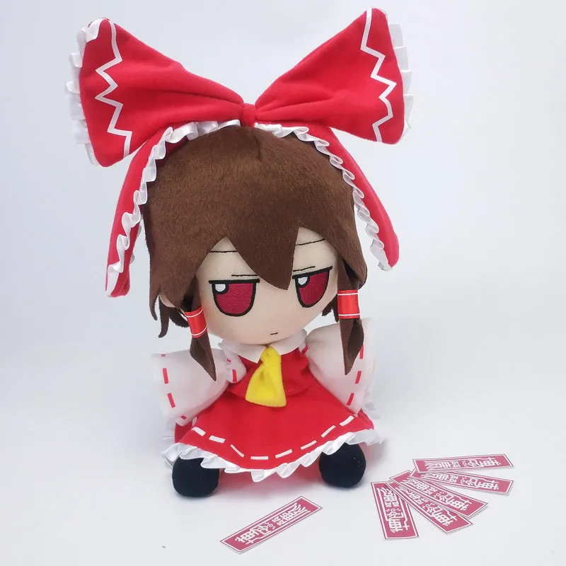 Аниме TouHou Project Hakurei Reimu Косплей милая Кукла Плюшевая мягкая подушка Сидящая