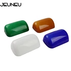 Зеленый Синий Янтарный Белый цвет стеклянный абажур стеклянная лампа банкира крышка банкиры лампа