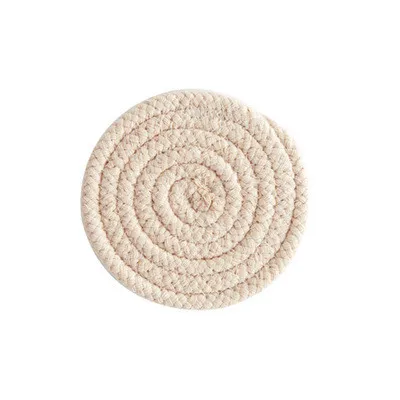 Beige 12 CM Обеденные коврики для столиков Coaster кофе напиток стакан с термоизоляцией бар кружка подстаканники колодки подставка для чая кухонные аксессуары - Цвет: Beige 12 CM