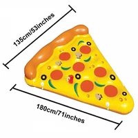Надувной матрас в виде кусочка пиццы‍#4