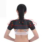 САМОНАГРЕВАЮЩАЯСЯ двойная поддержка плеч плечевая повязка протектор нагревательный терапевтический коврик Регулируемый спинный бандажный ремень