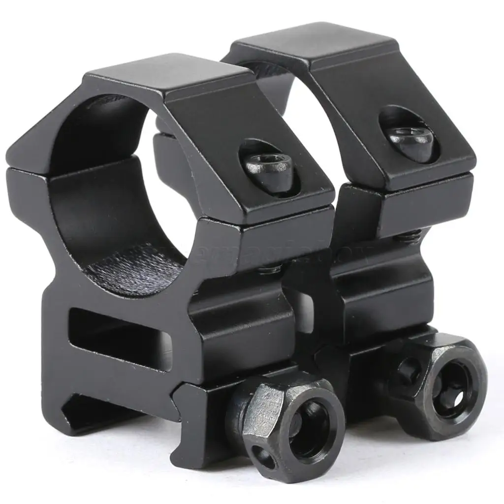 1Pair 2Pcs Tactical 1 Inch 25.4mm Ring Flat Top Medium Profile Scope Mounts Hunting Bottom 21mm Rail Dovetail Weaver Mount | Спорт и