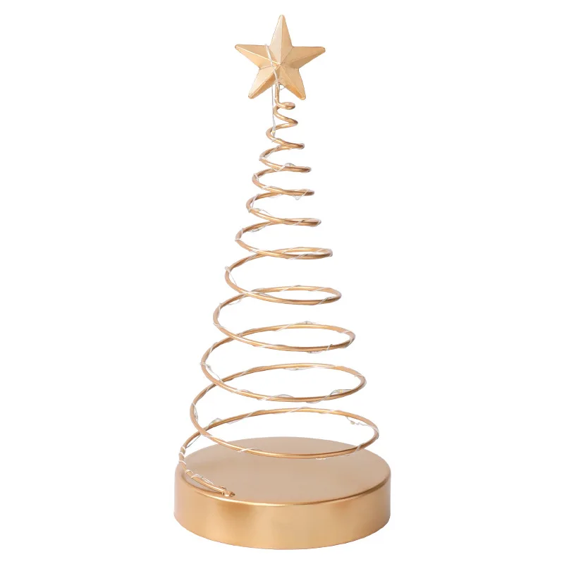 

Nordic simple spiral Christmas tree shape ironyi ornaments creative home desktop study decoration props