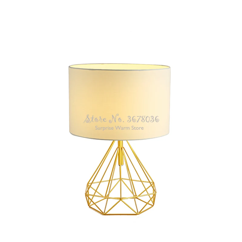 Креативная настольная лампа в скандинавском стиле современная металлическая