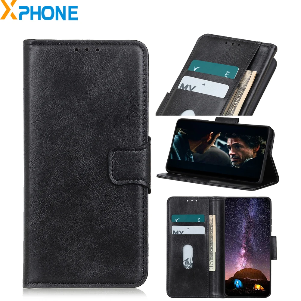 Кожаный чехол с откидной крышкой и отделениями для карт UMIDIGI S5 Pro Mirren Crazy