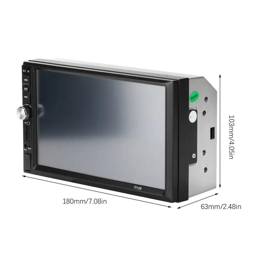Автомобильный MP5 плеер 7012B с 7 дюймовым сенсорным экраном USB FM высокое качество