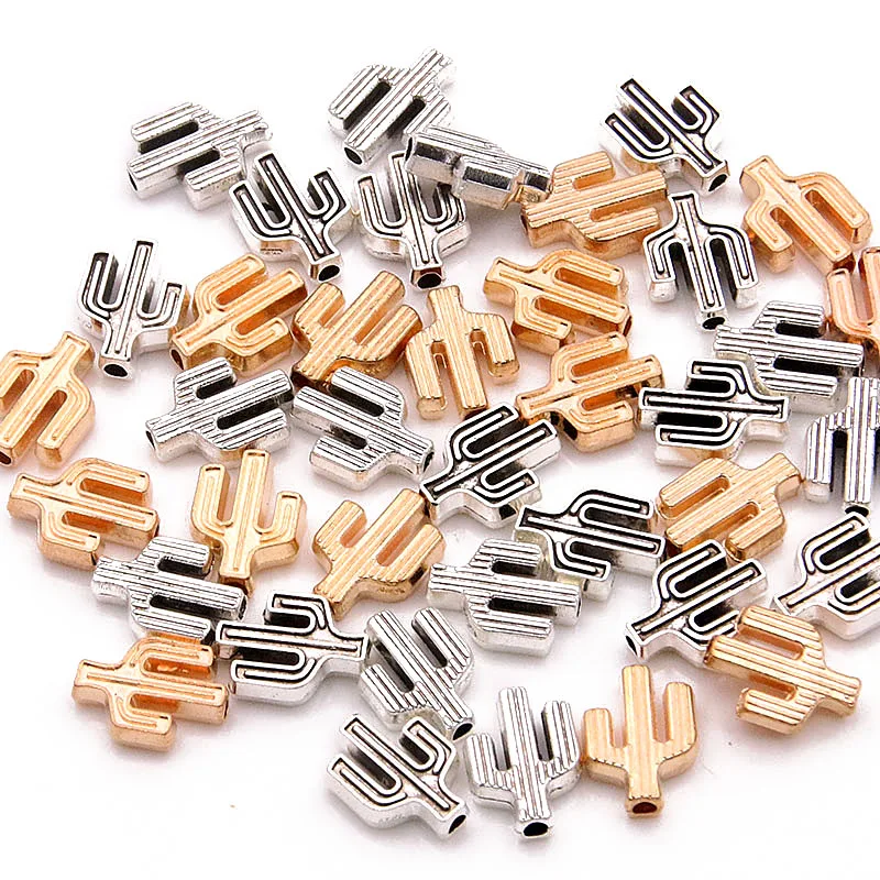 

60 шт., подвески в виде кактуса, 7 х10 мм