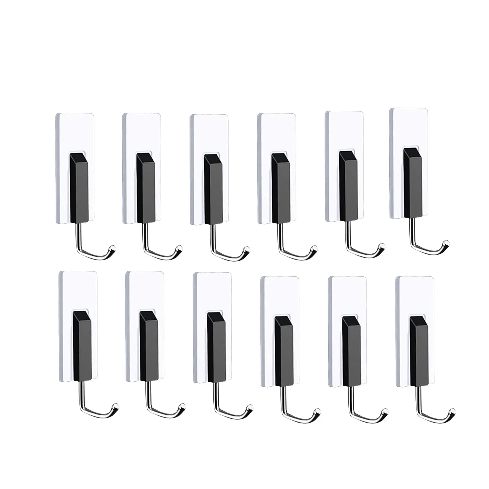 

Adhesive Hooks Removable Utility Self Adhesive Wall Hook Multifunctional Holder for Home Kitchen Bathroom jlrr