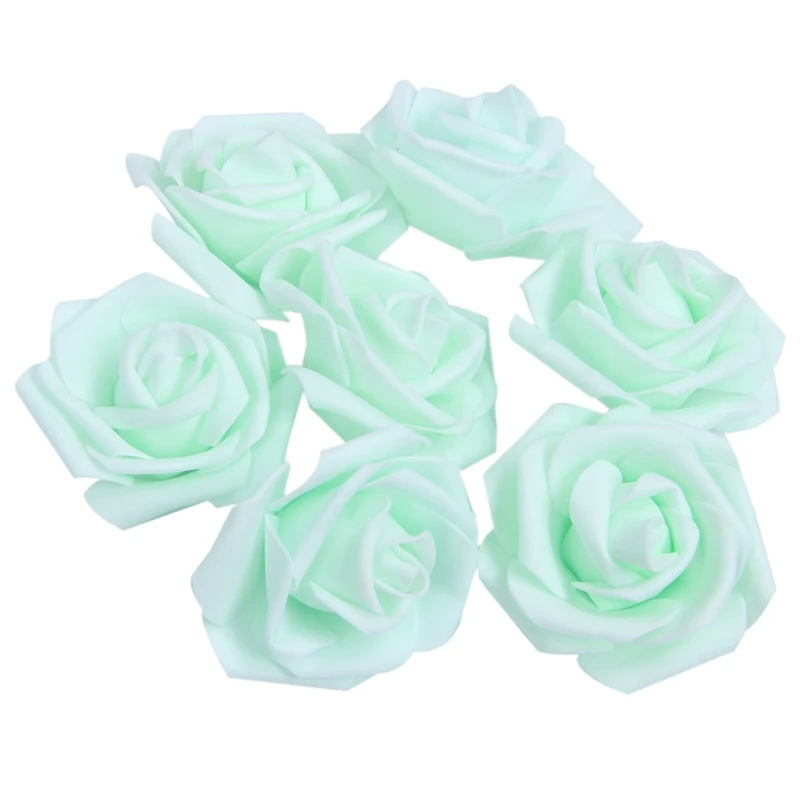 Высокое качество 100 шт./пакет 6 см поролоновые головки роз Искусственные цветов