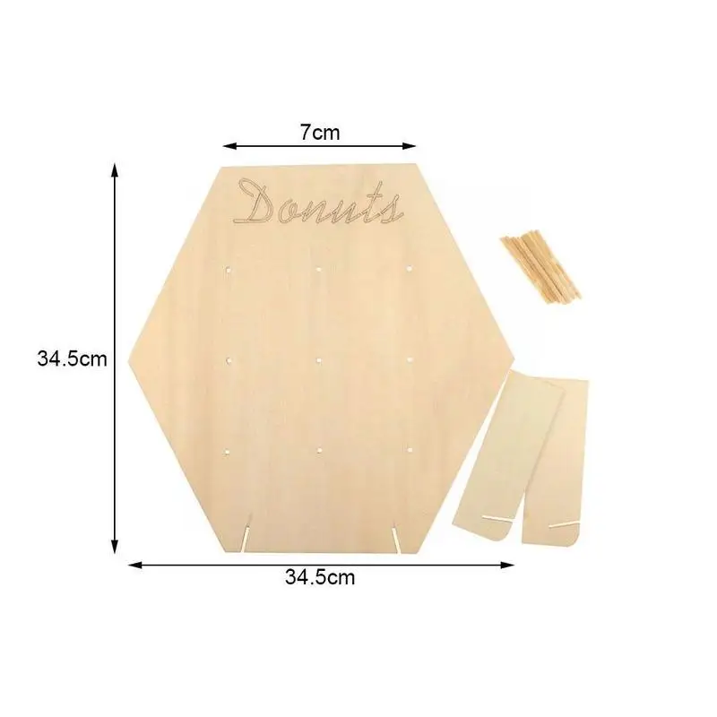 Деревянная подставка для пончиков сделай сам стойка демонстрации десертов