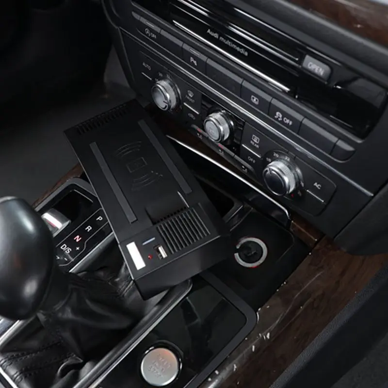 Автомобильное беспроводное зарядное устройство QI для Audi A6 C7 RS6 A7 2012-2018 держатель