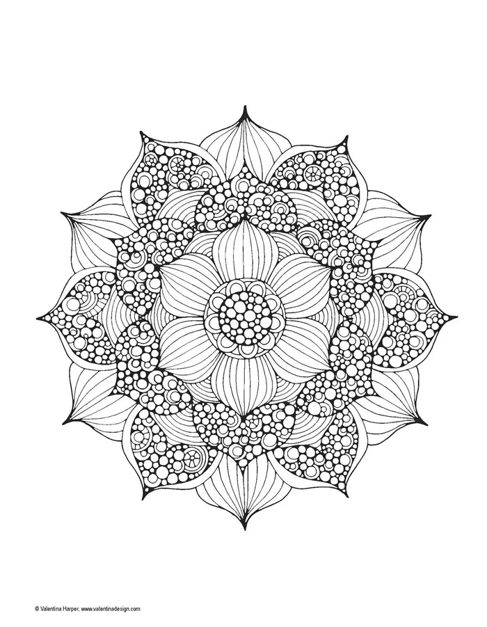 Мандалы раскраски для взрослых фантазия креативная книжка-раскраска снимает