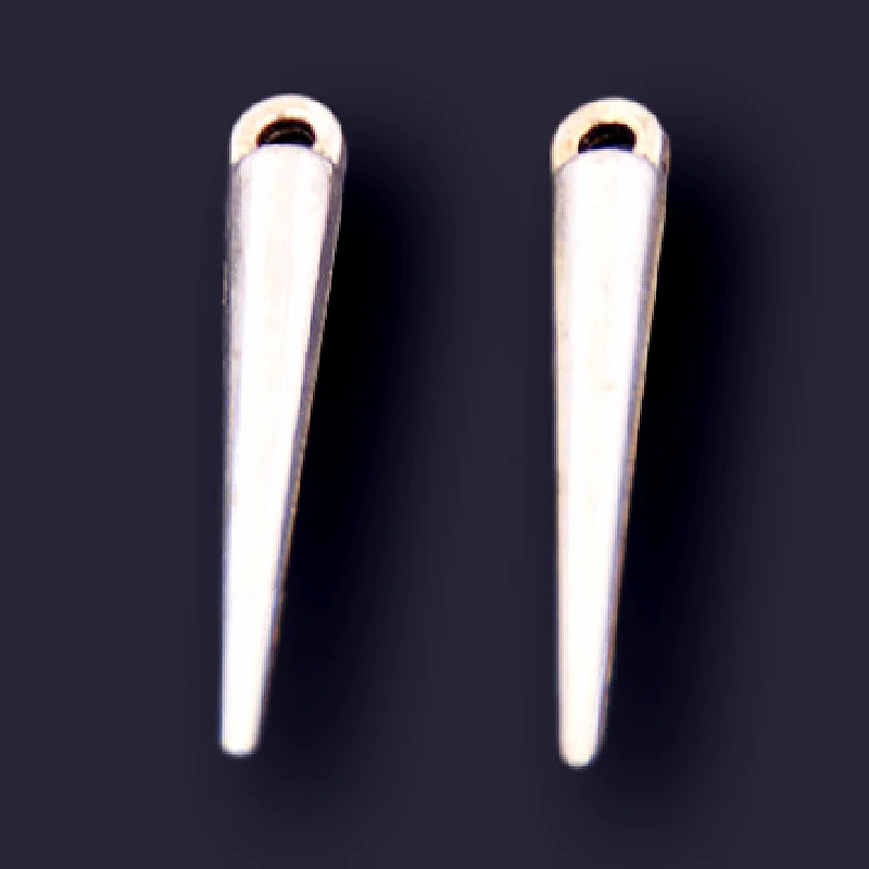Фото 10 шт серебристого цвета Металлические Шпильки Шипы подвески для ювелирных