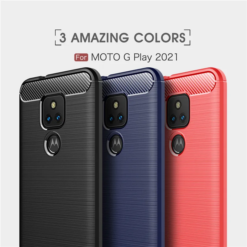 for motorola moto g play 2021 case cover moto g power stylus 5g soft carbon fiber bumper phone cases for moto g play 2021 funda free global shipping