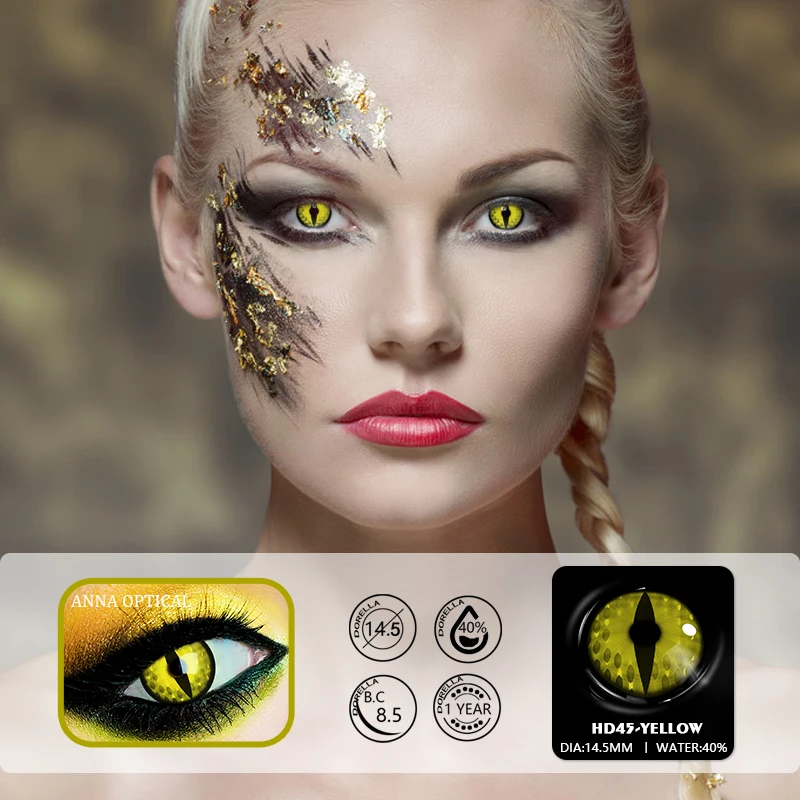 

Halloween Makeup Color Contact Lenses For Eye Cosmetic Crazy Anime Cosplay Colored Contacts Lens Fast Shipping