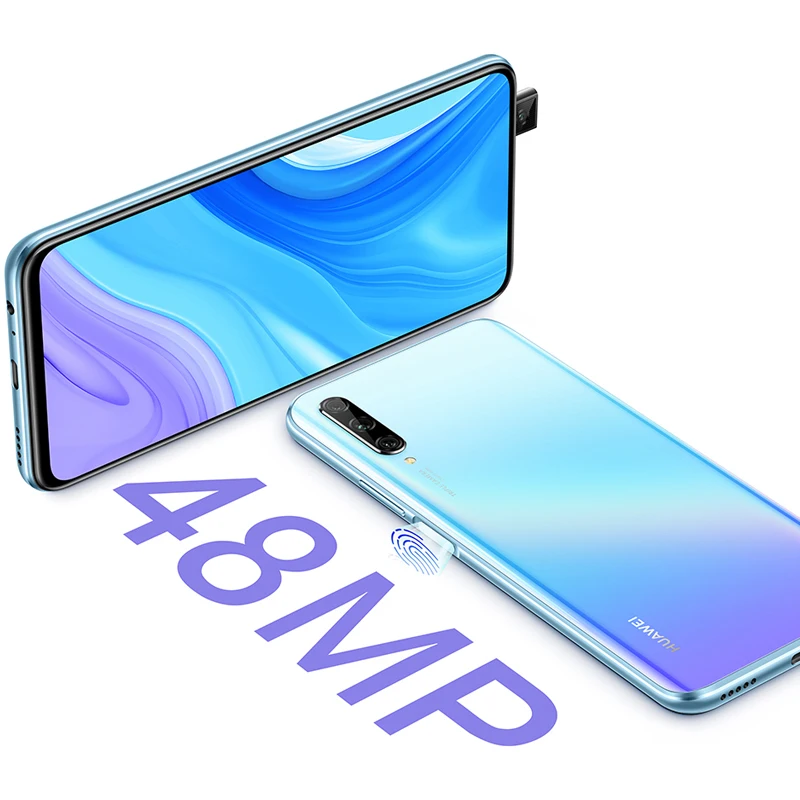 Смартфон Huawei Y9s 6GB 128GB с тремя камерами AI Triple, автоматически выдвигающейся передней камерой 48 МП и диагональю экрана 6,59 дюймов в наличии.