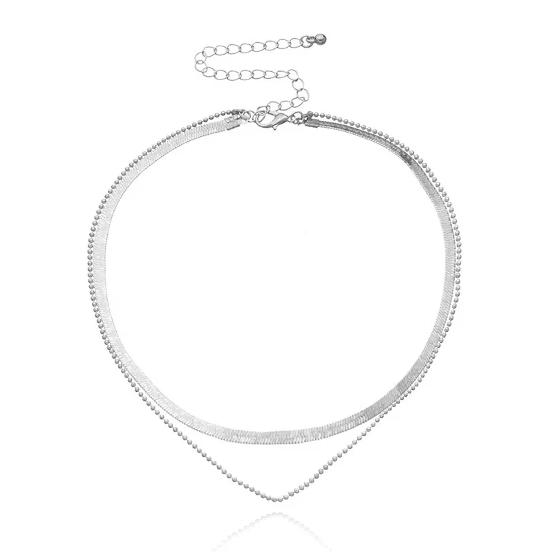 

Temperament Multilayer Simple Necklace Fashion Hip Hop Popular Women's Valentine's Day Gift Prom Wedding Jewelry Wholesale