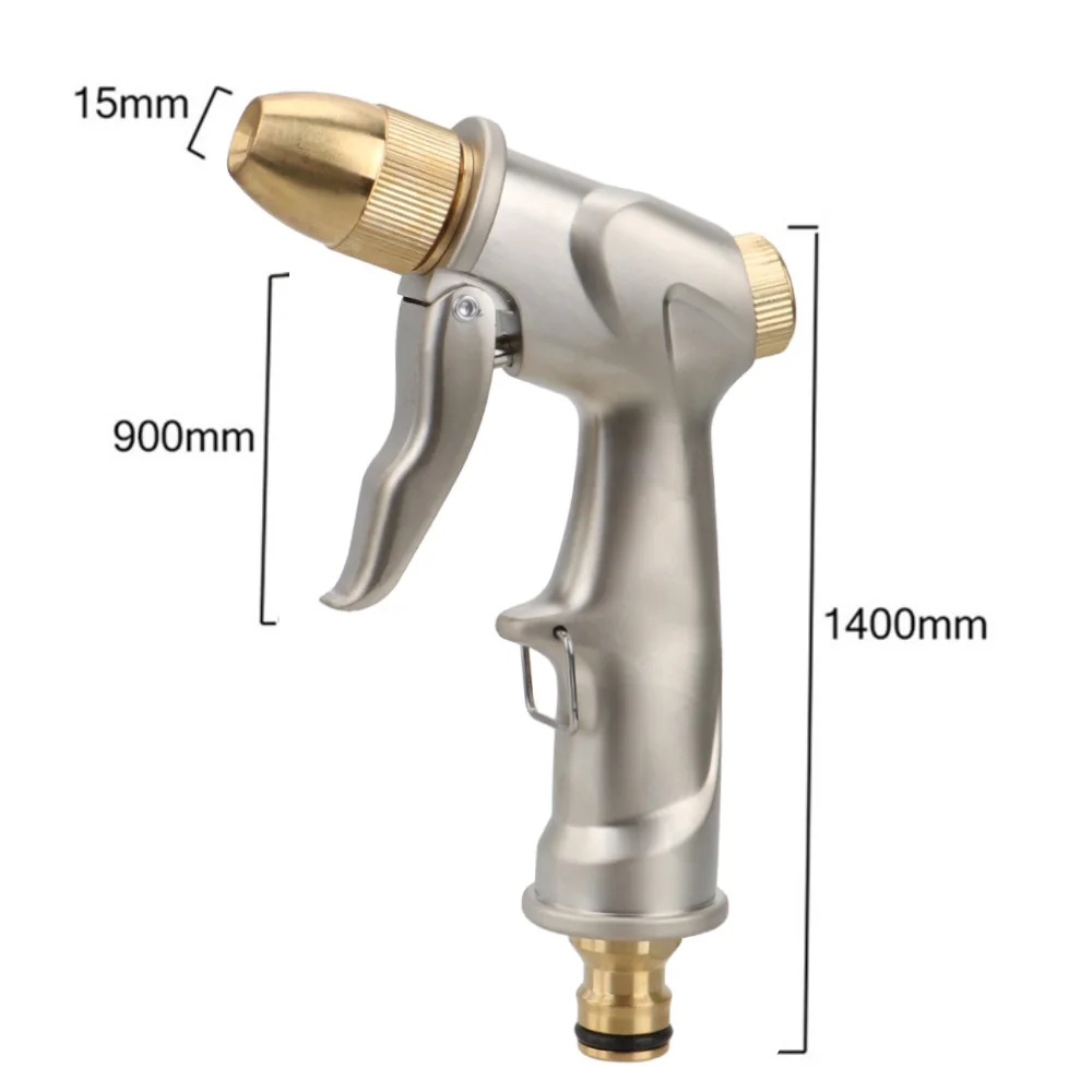 Высокое давление 25FT-100FT садовый шланг Регулируемая насадка металлический