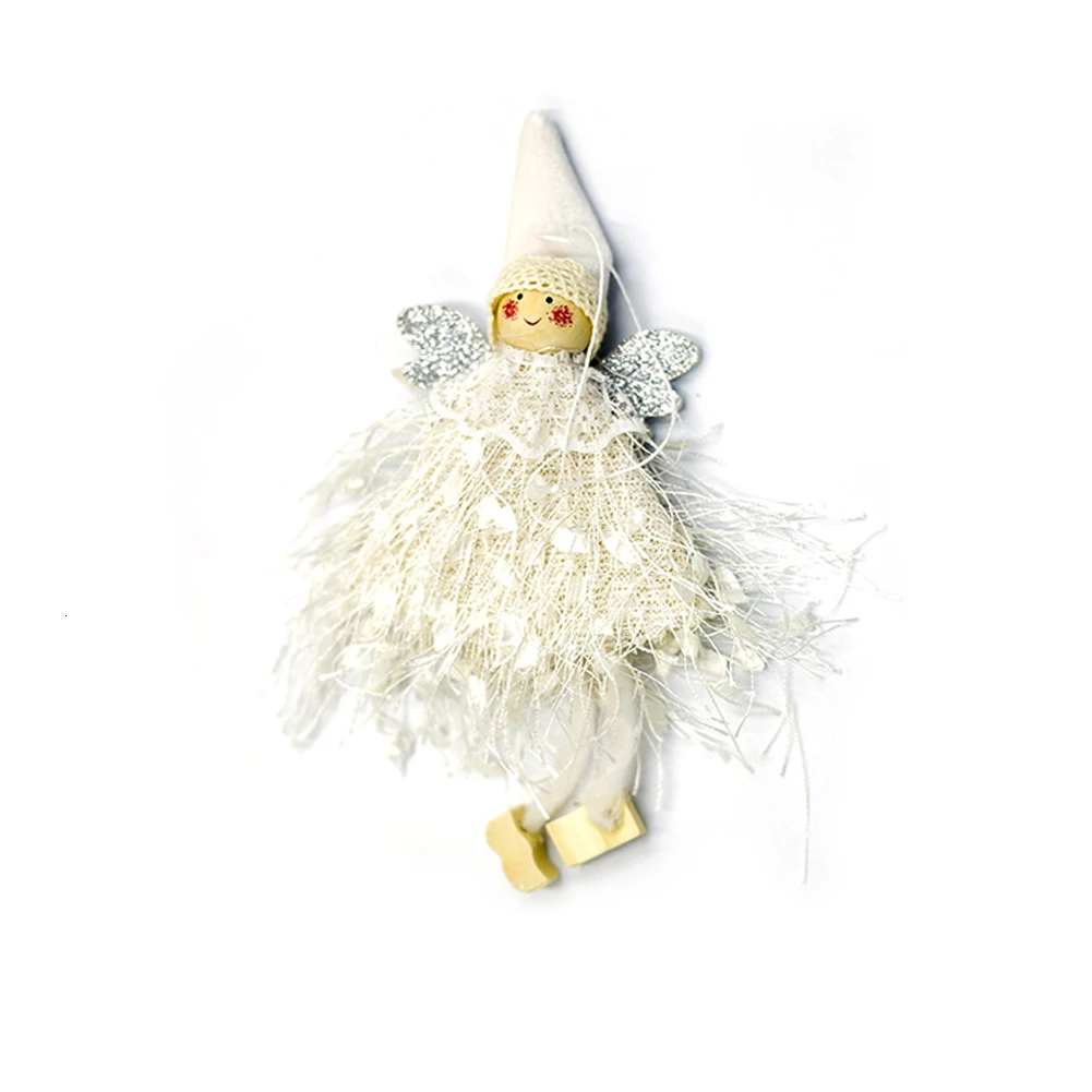 Креативный Рождественский Ангел игрушка девочка Лыжная подвеска Рождественское