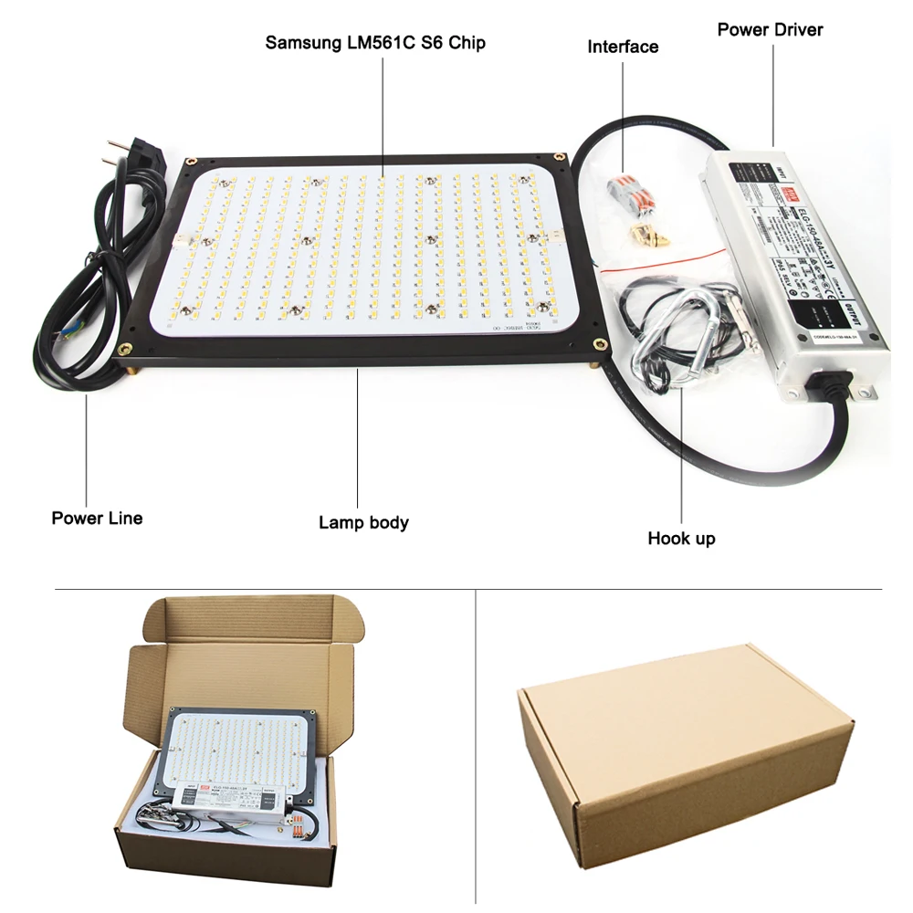 Первое поколение растений свет Квантовая техническая доска Samsung lm301b Led Grow light 120W